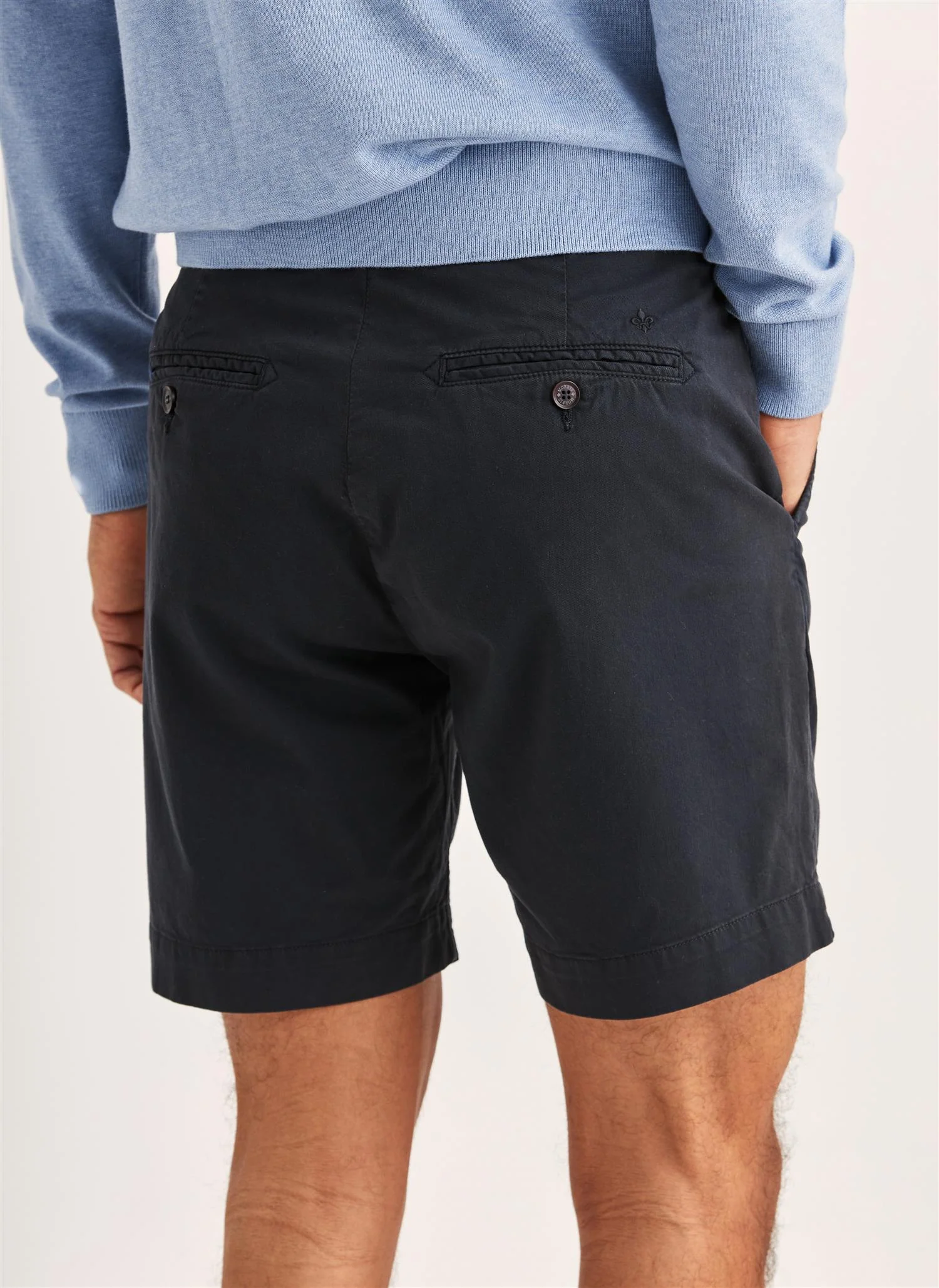 Jeffrey Summer Chino Shorts 7" Blue - Image 4