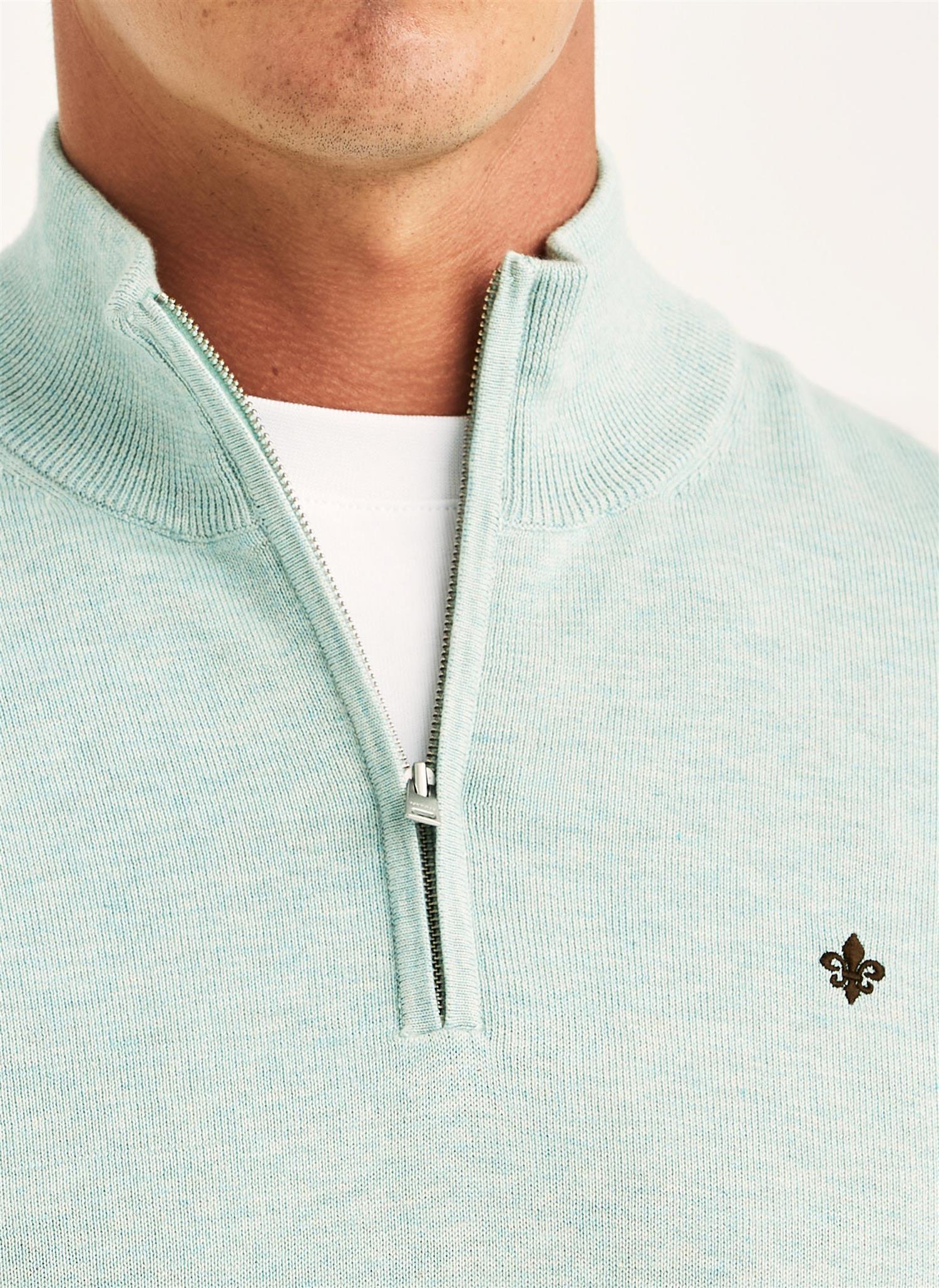Riley Half Zip  Green - Image 2