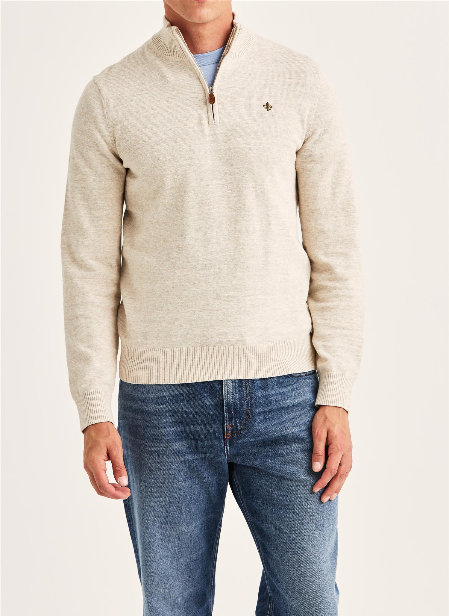 Randall Half Zip  Khaki