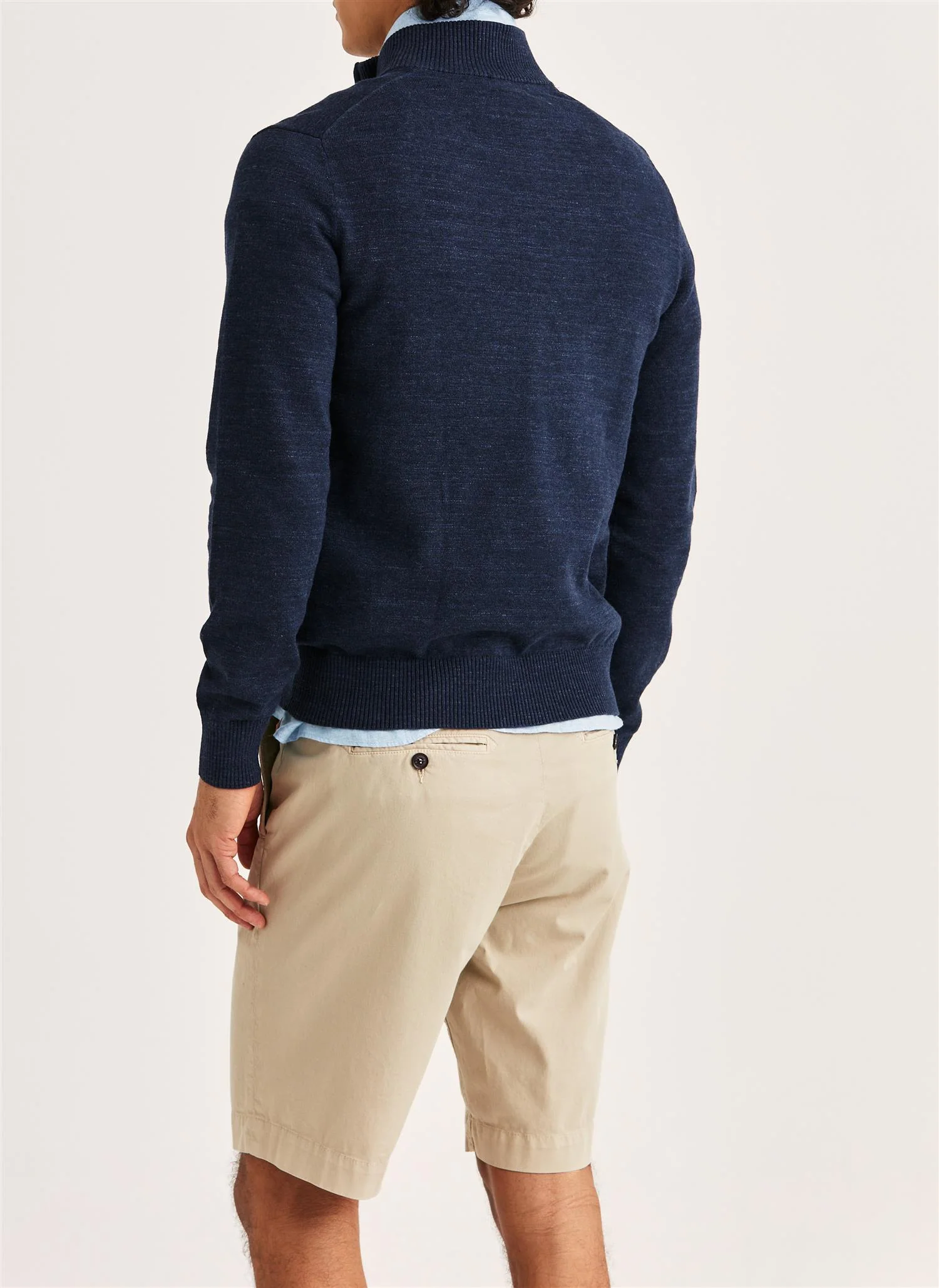 Randall Half Zip  Navy - Image 3