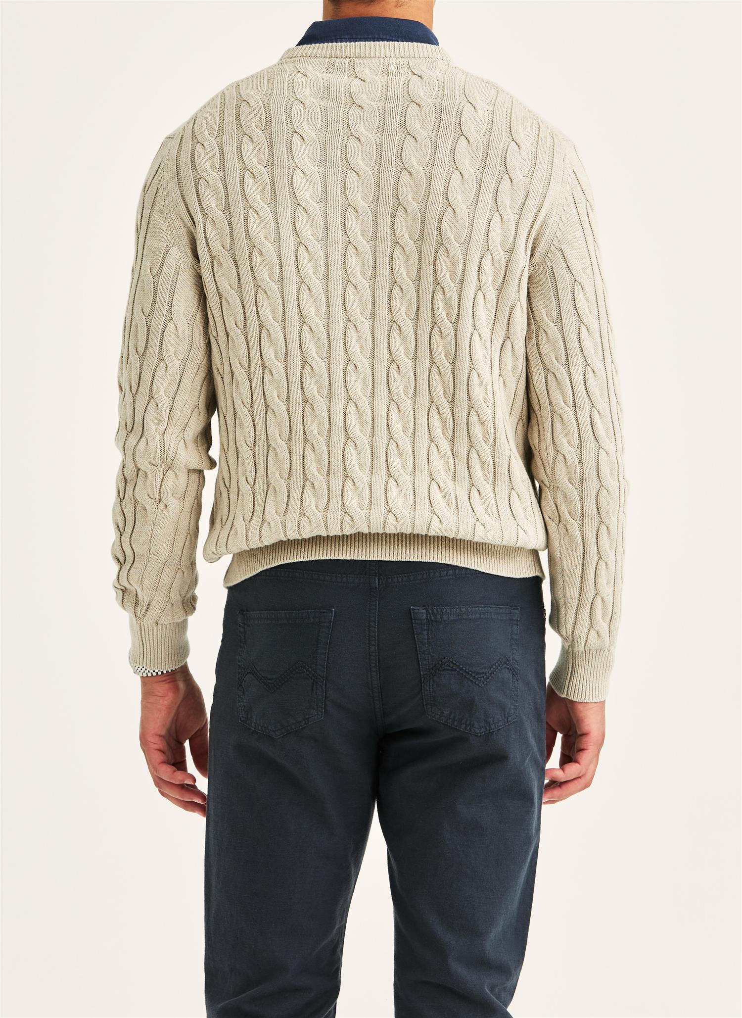 Ethan Cable Oneck  Khaki - Image 3