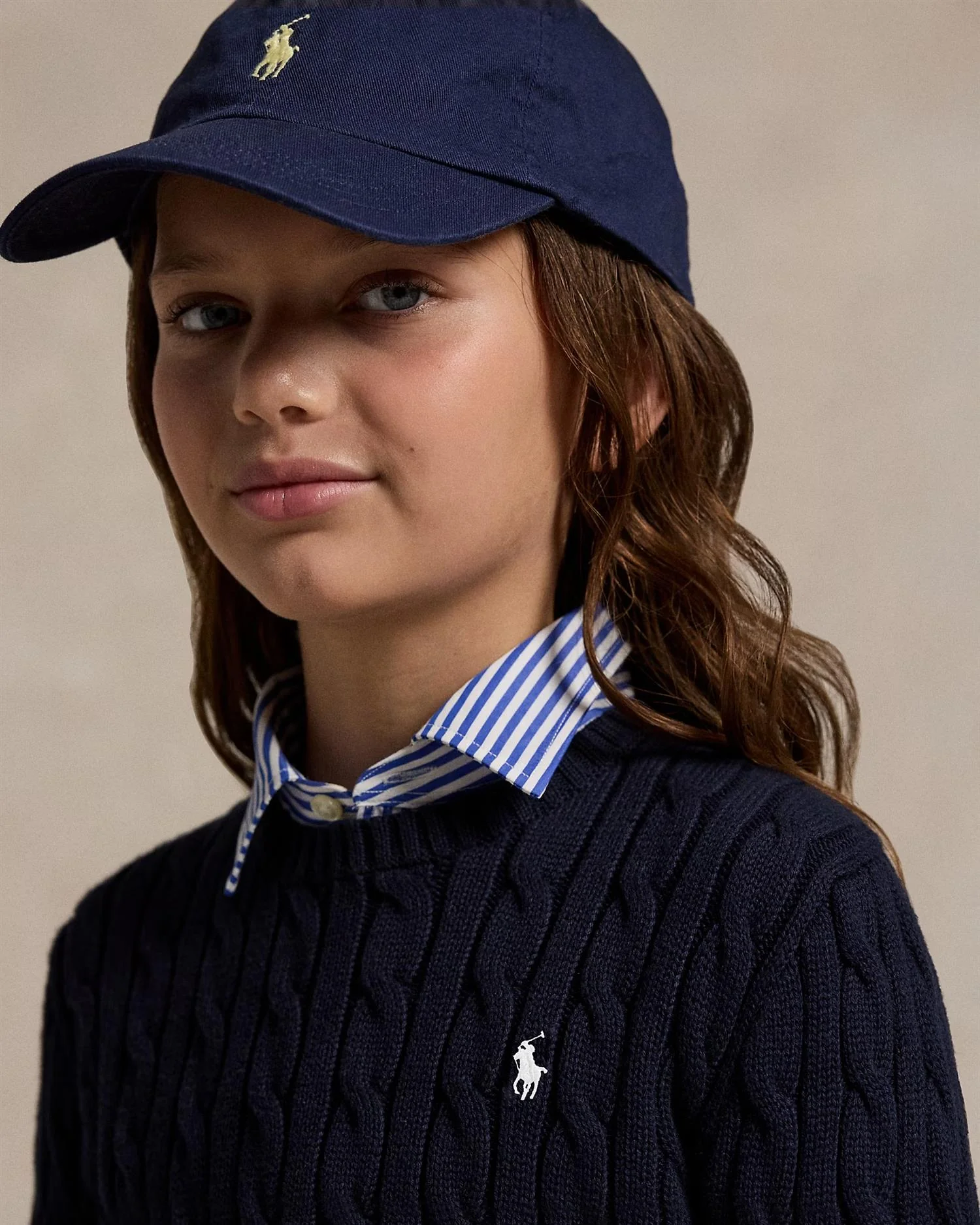 CABLE CN-SWEATER-PULLOVER  Navy - Image 4