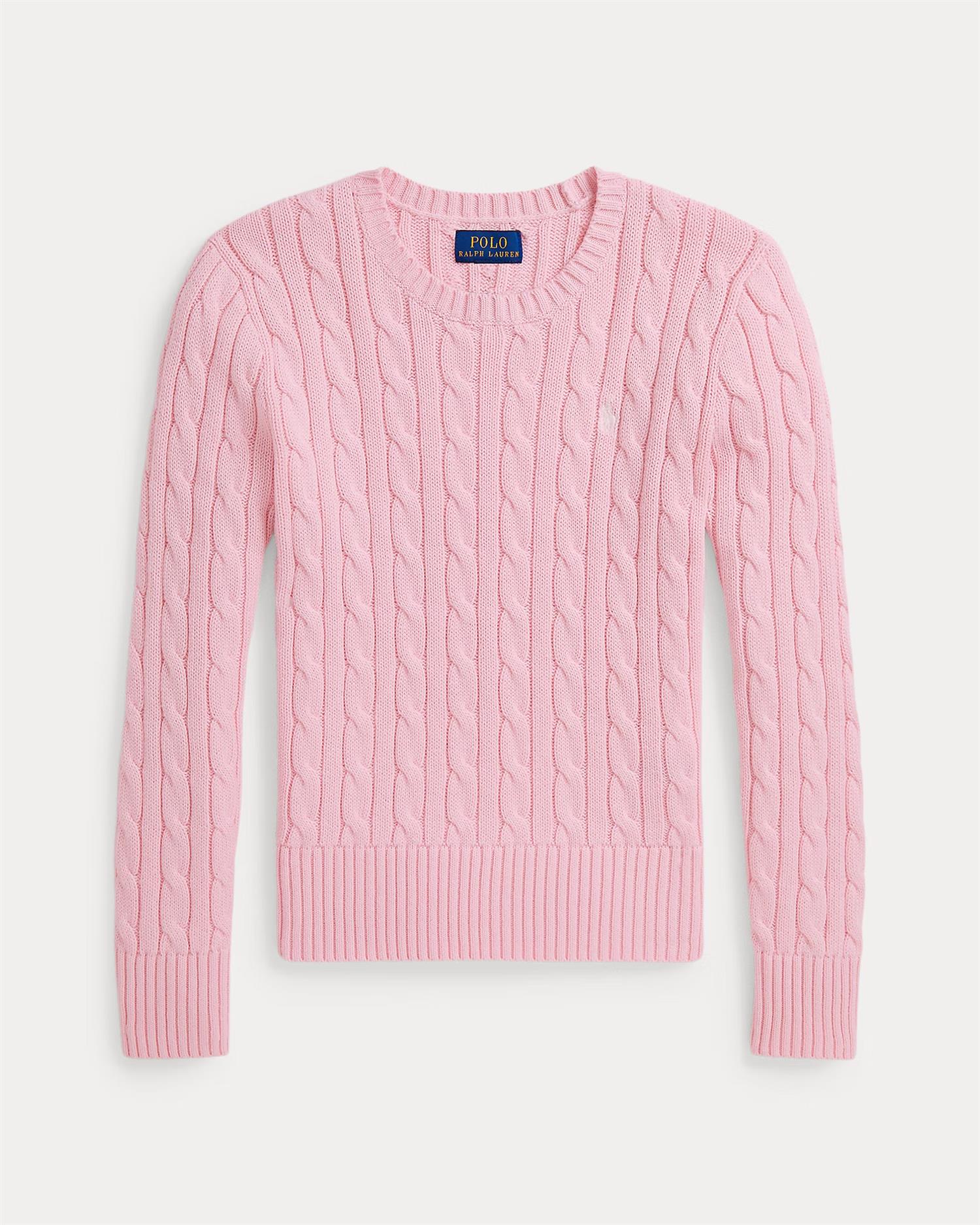 CABLE CN-SWEATER-PULLOVER  Pink