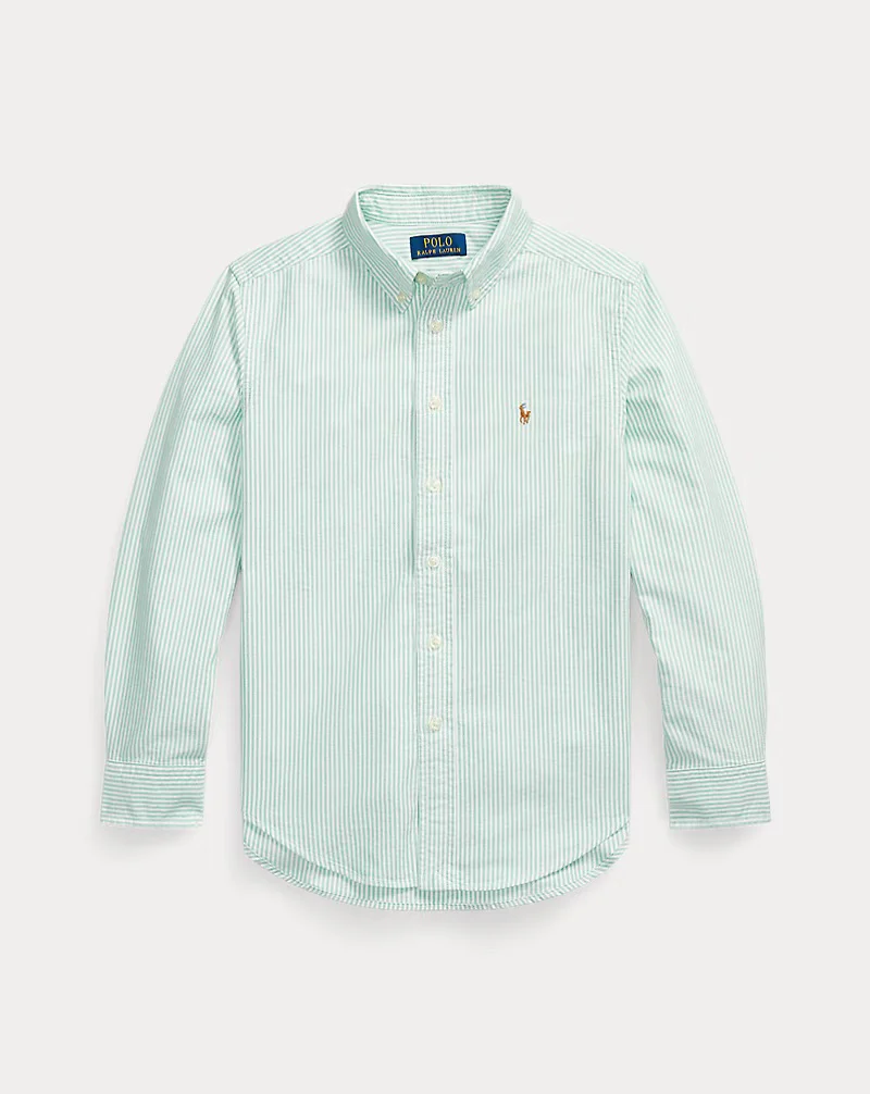 Striped Cotton Oxford Shirt Multi - Image 2