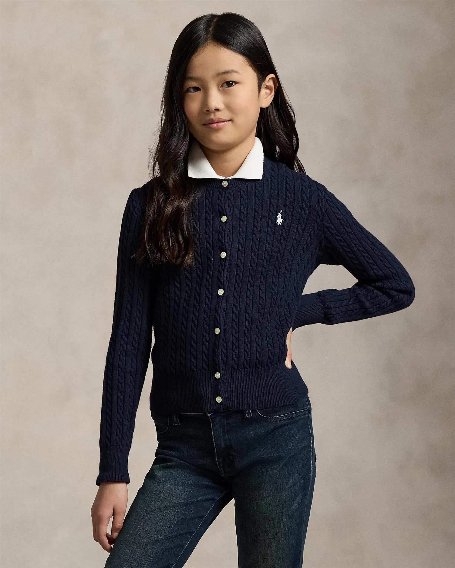 MINI CABLE-TOPS-SWEATER  Hunter Nvy - Image 5