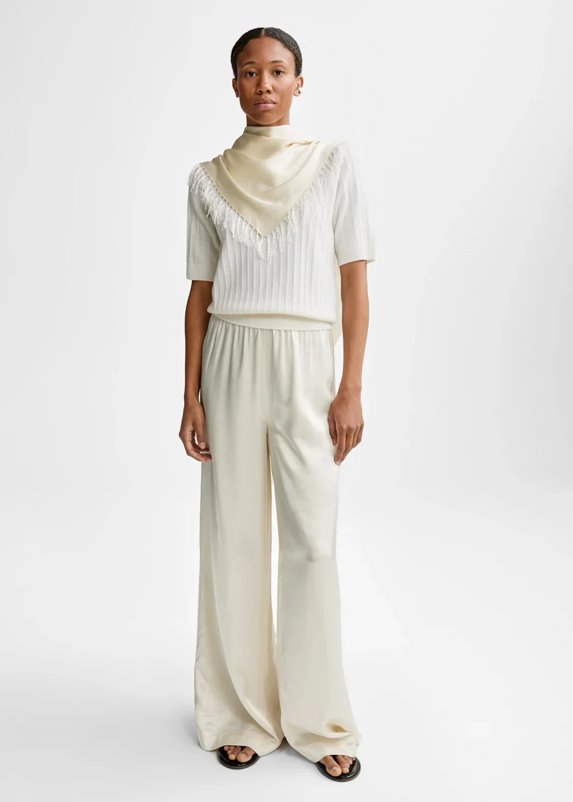 Molly Wool Cash Knit  White - Image 2