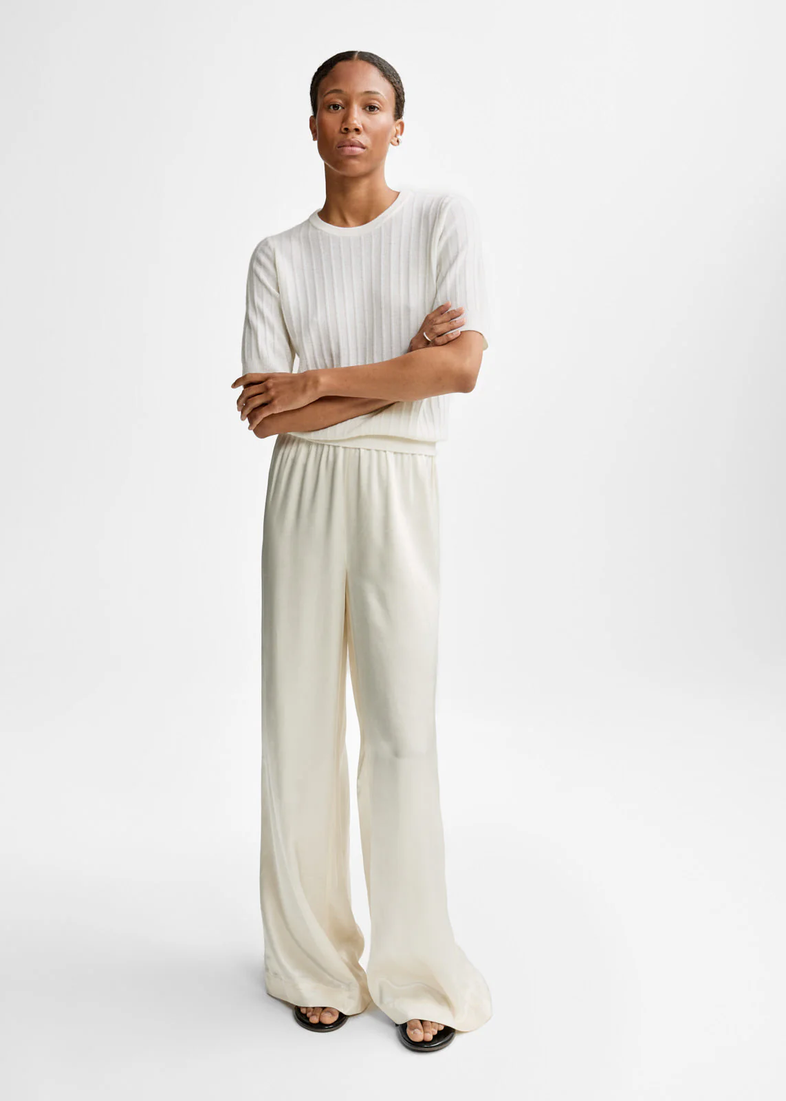 Molly Wool Cash Knit  White - Image 3