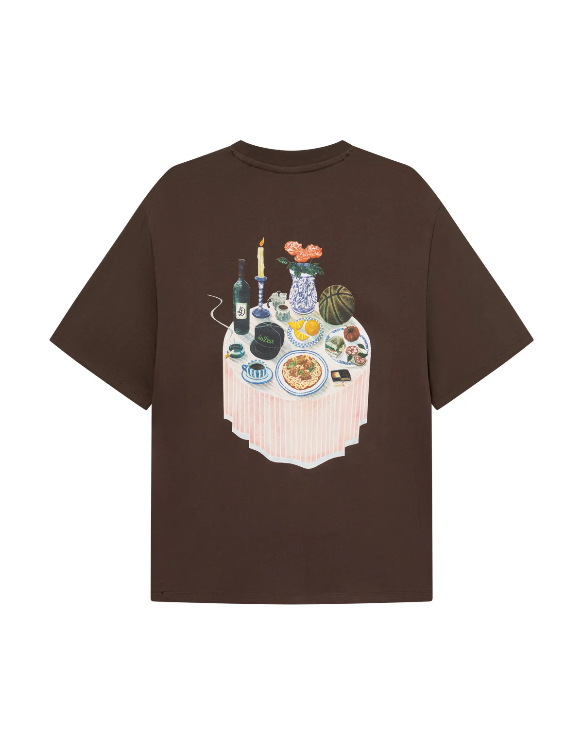 Cole Table T-Shirt  Slate Brown - Image 2