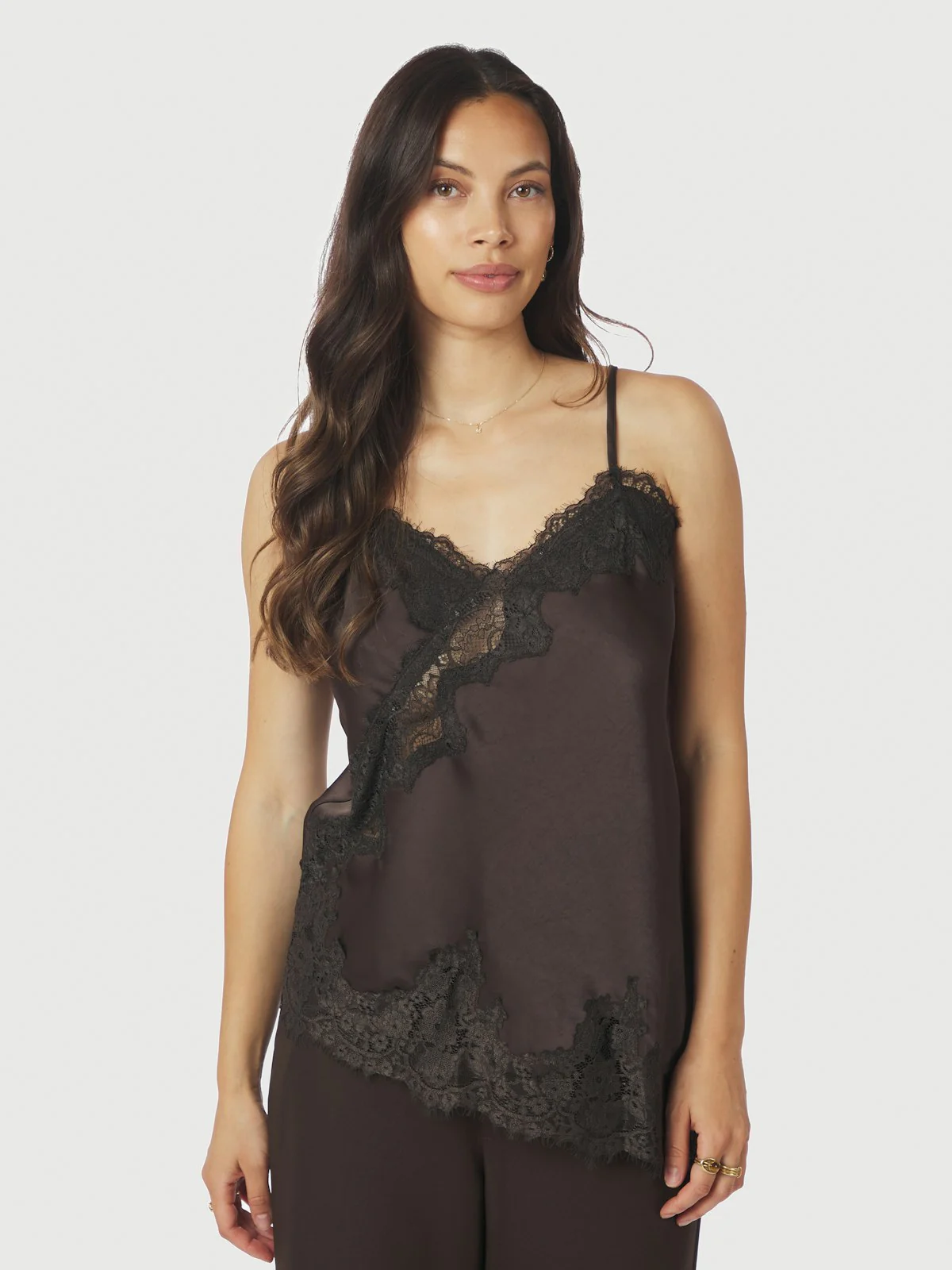 Viole Lace Top  Dark Brown - Image 7
