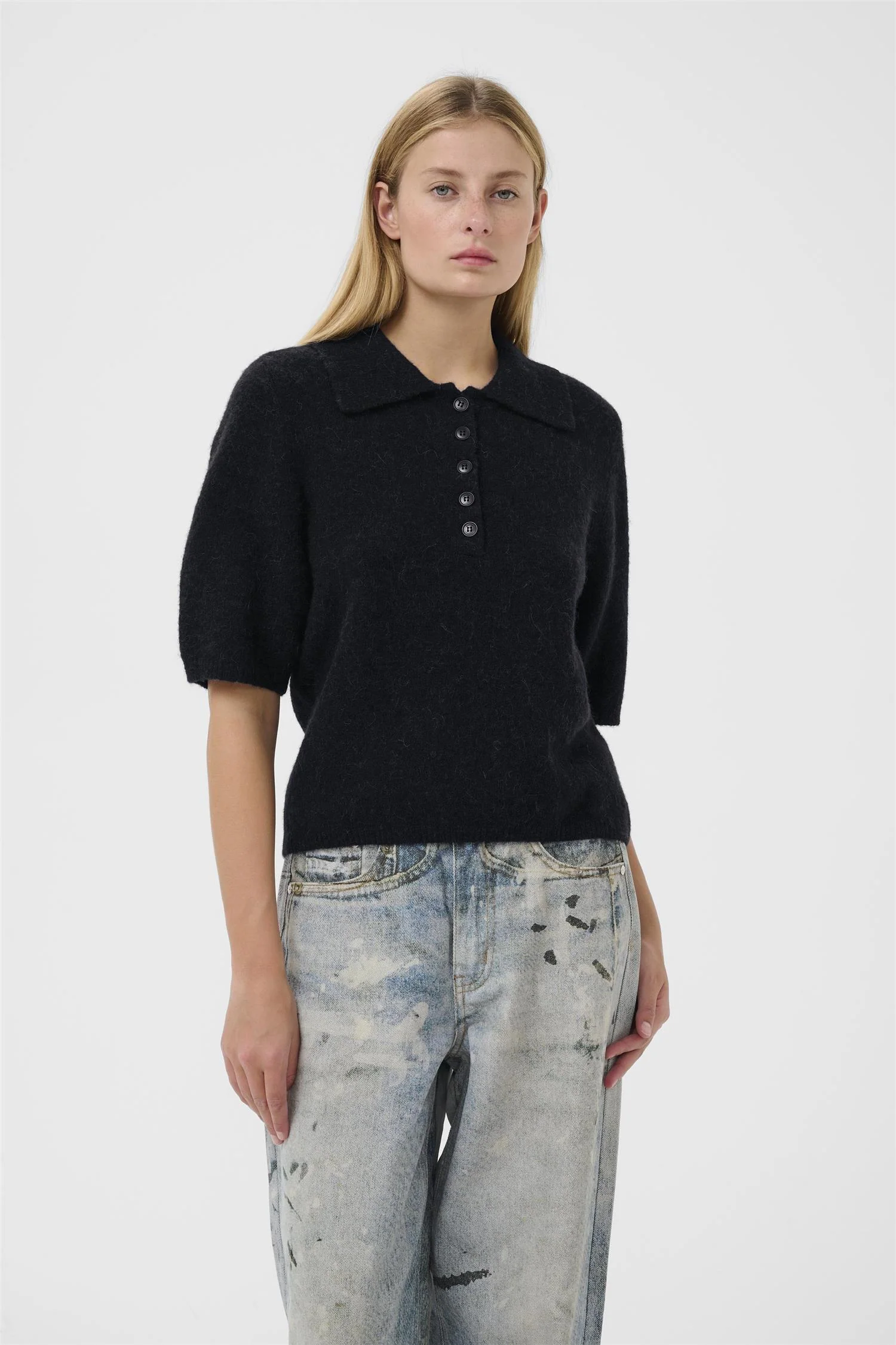 Alpha SS Polo Pullover Skycaptain Mélange - Image 4