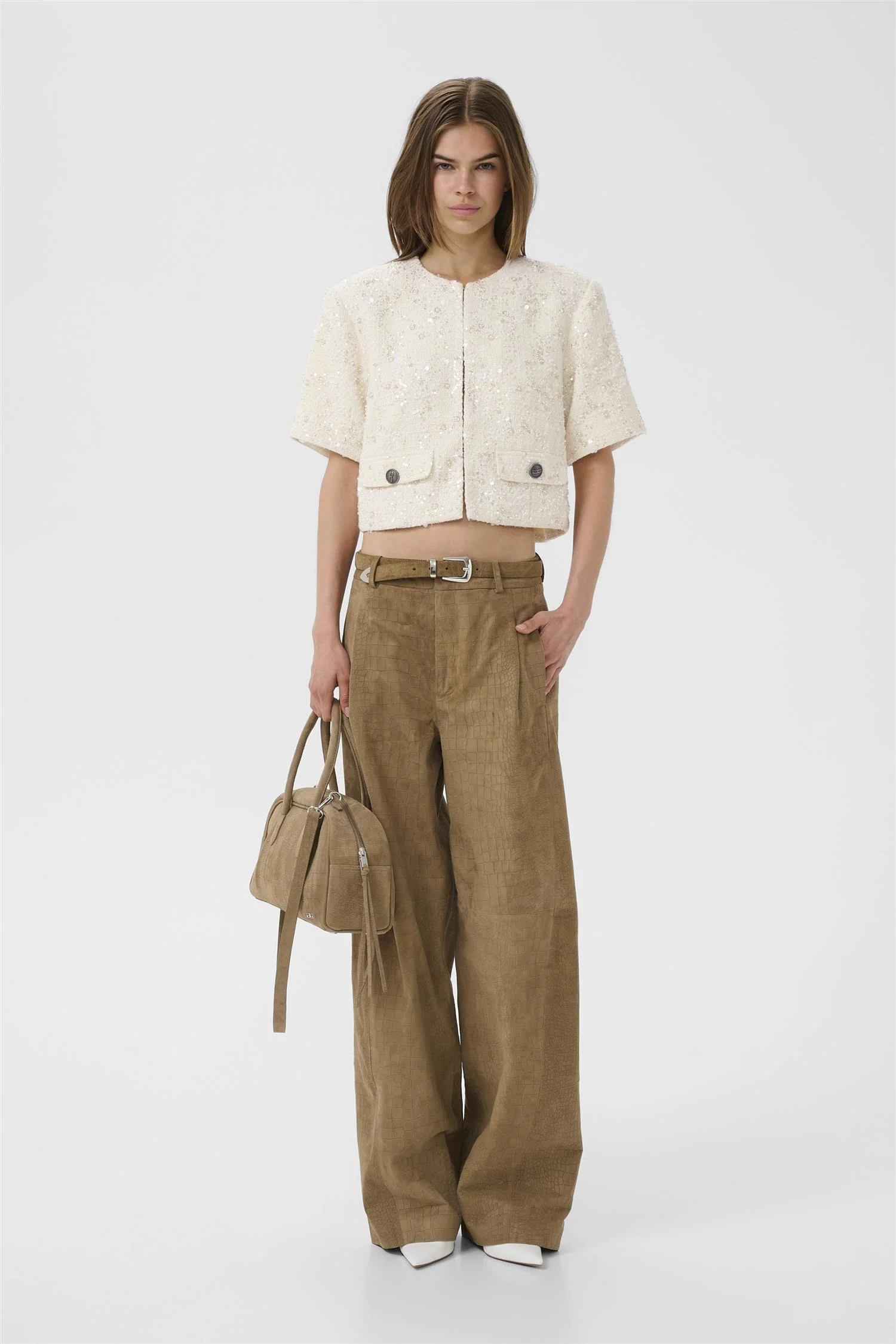 Chanaya SS Jacket  Off White Pearls - Image 4