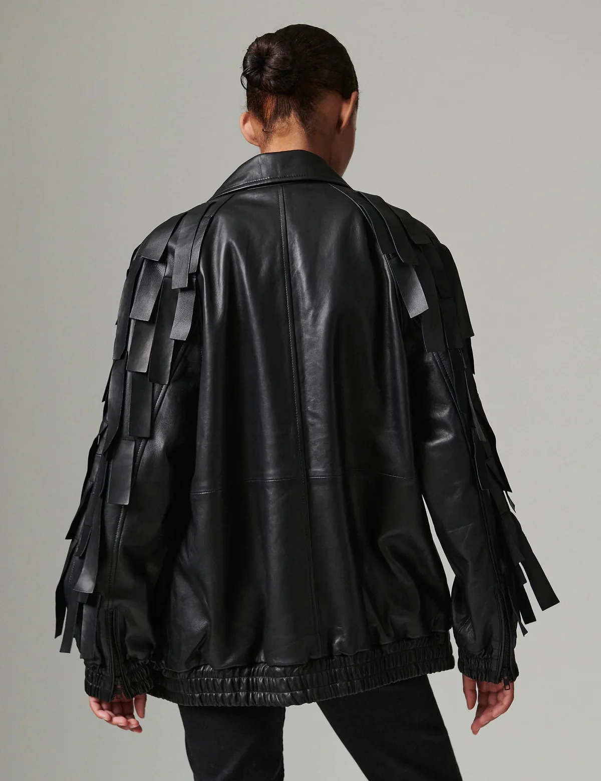 Rafia soft lamb leather  Svart - Image 4