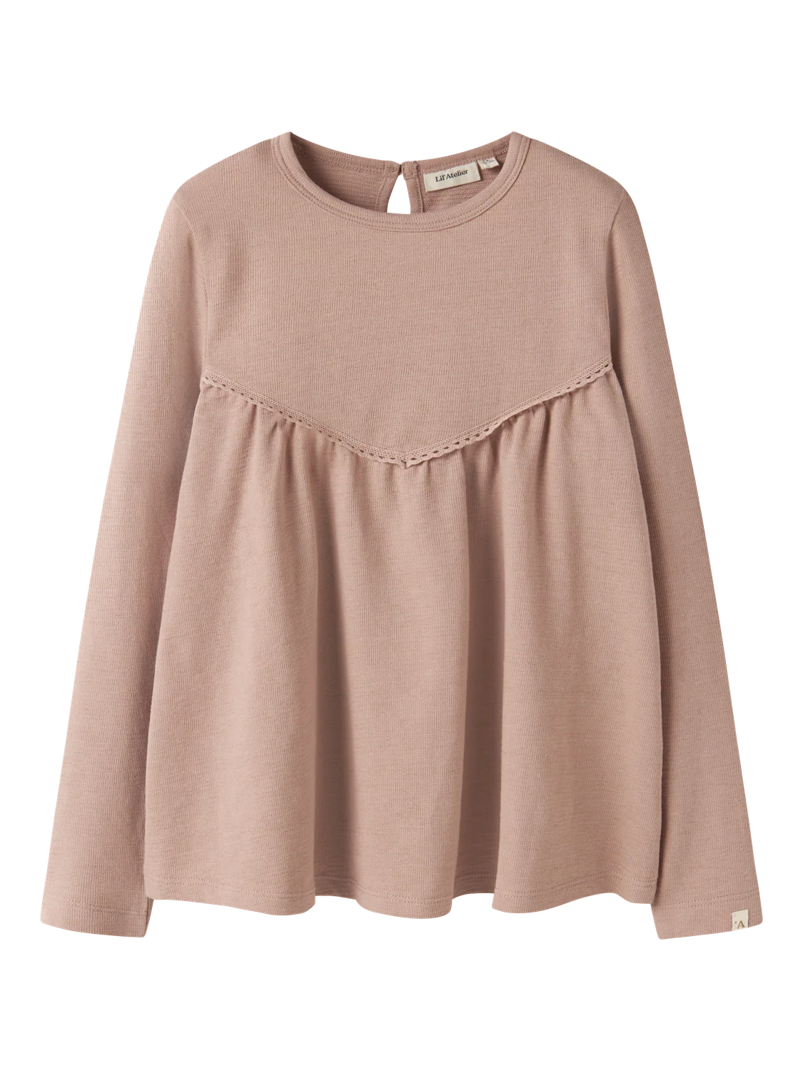 Berry Ls Loose Top Lysebrun
