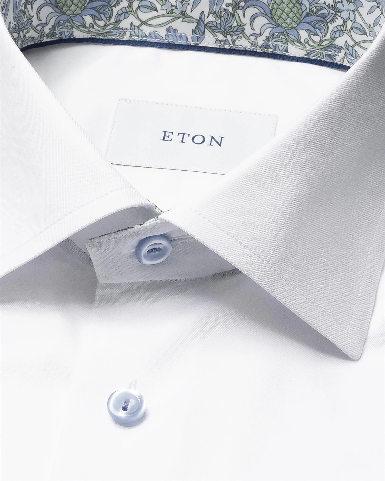 Floral Effect Signature Twill Shirt White - Image 2