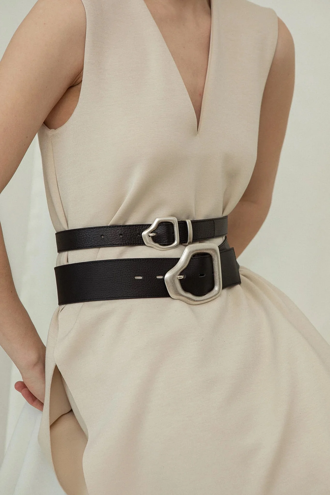 Ako Mini Belt, Black Silver Black Silver - Image 2