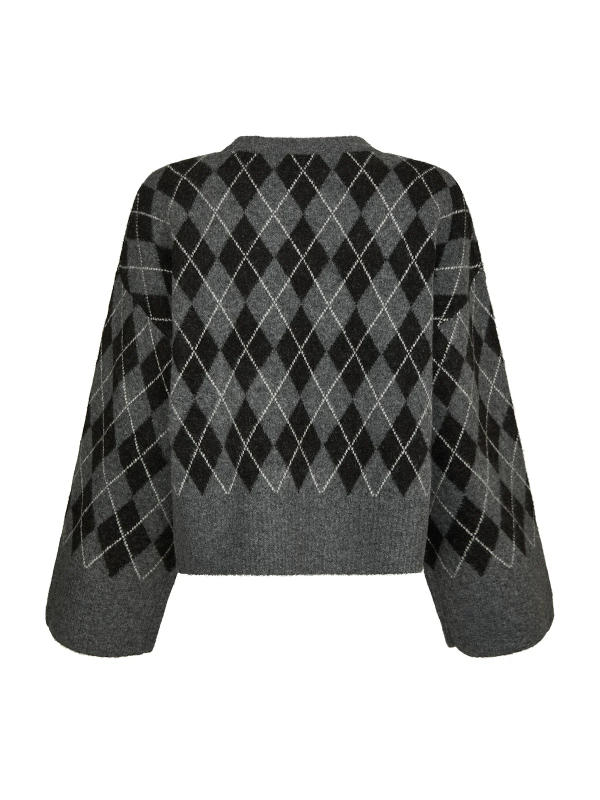 Kick Check Knit Blouse  Antracit - Image 6