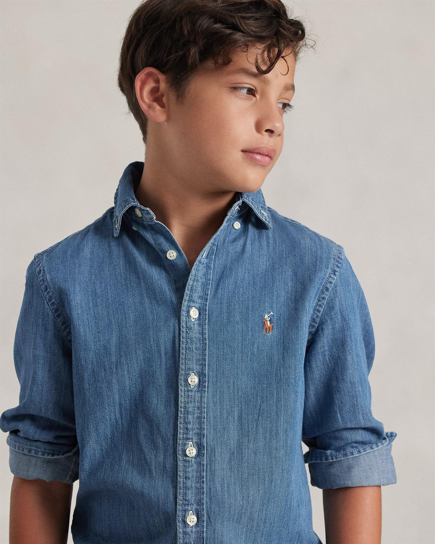 LS BD-TOPS-SHIRT  Dk Blue - Image 4