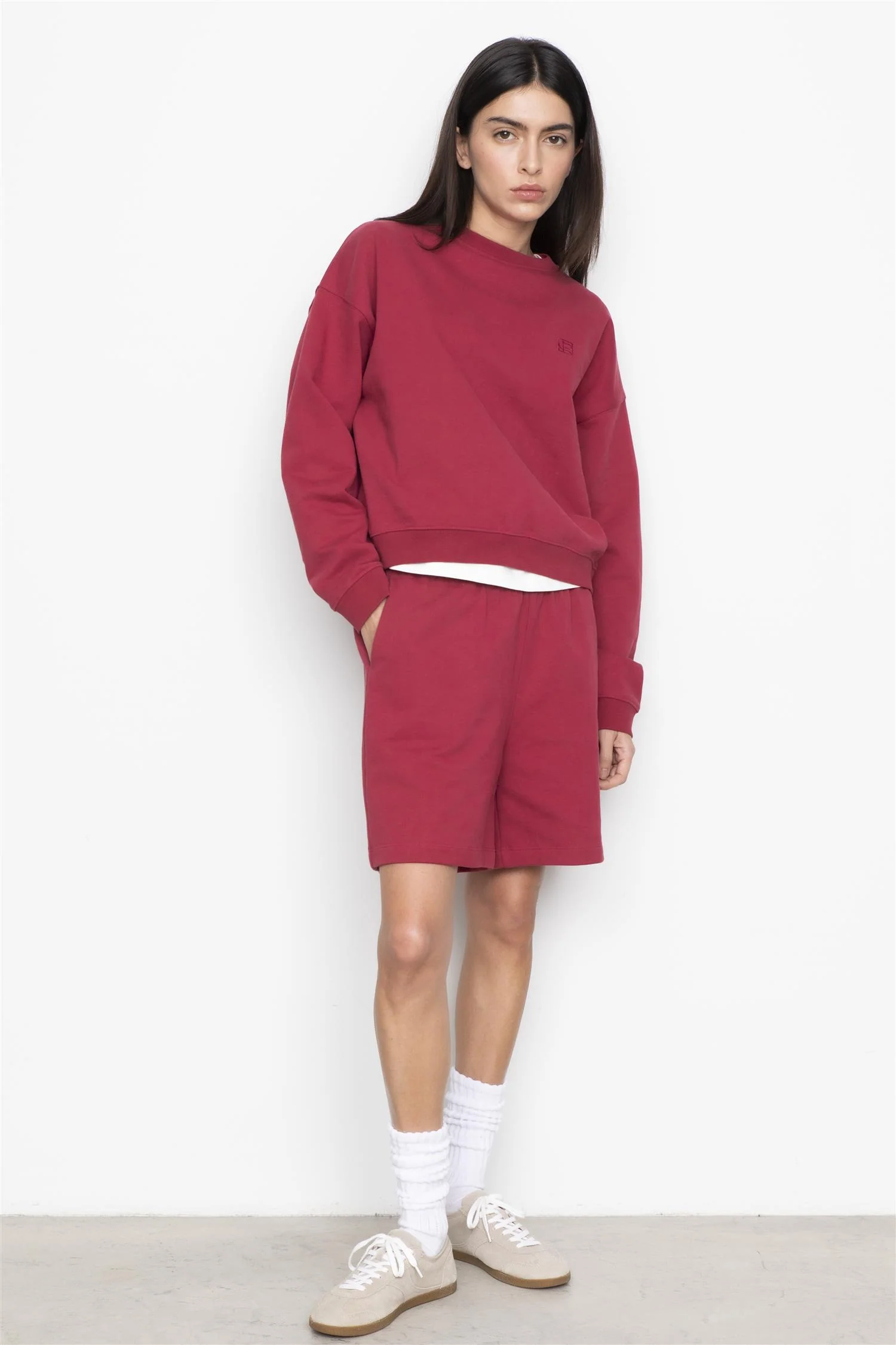 Maggy Sweatshorts  Berry - Image 2