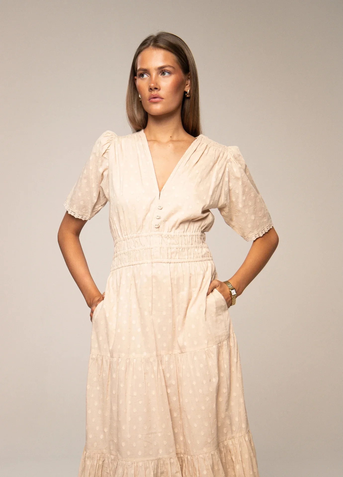 Mina Dress Cookiedough  Cookiedough - Image 5