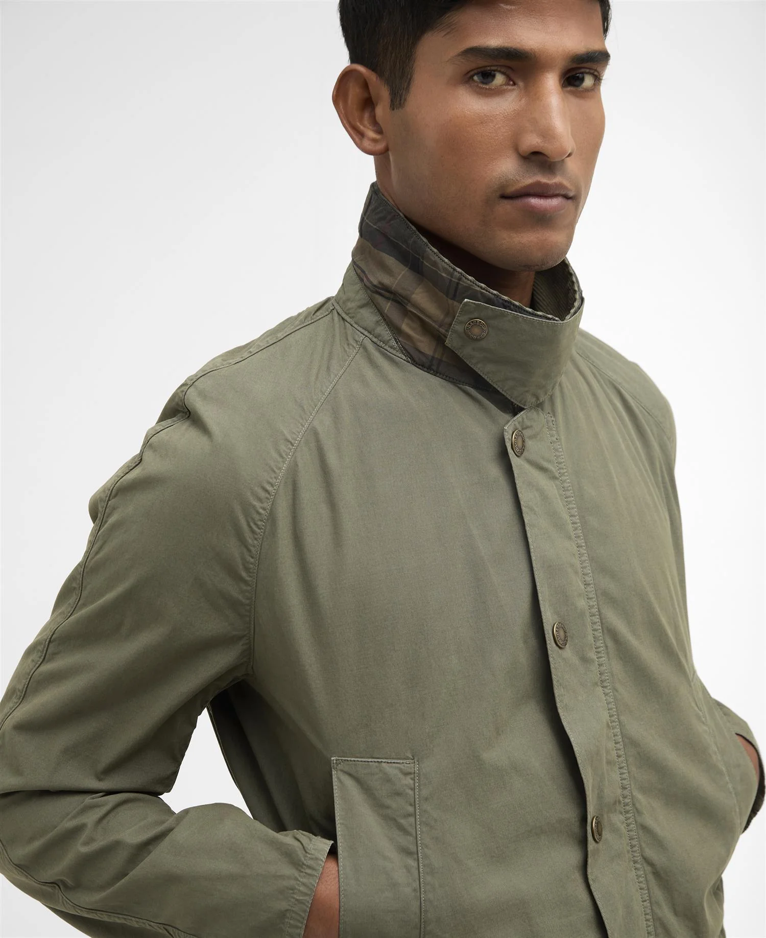 BARBOUR Ashby Casual Jacket  Dusty Olive - Image 4