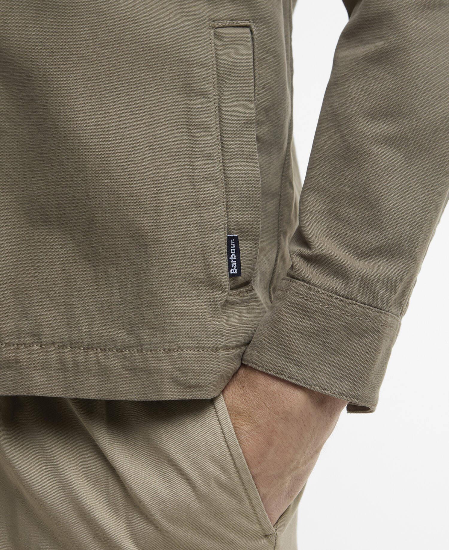 Barbour Washed Oversh  Smokey Olive - Image 3