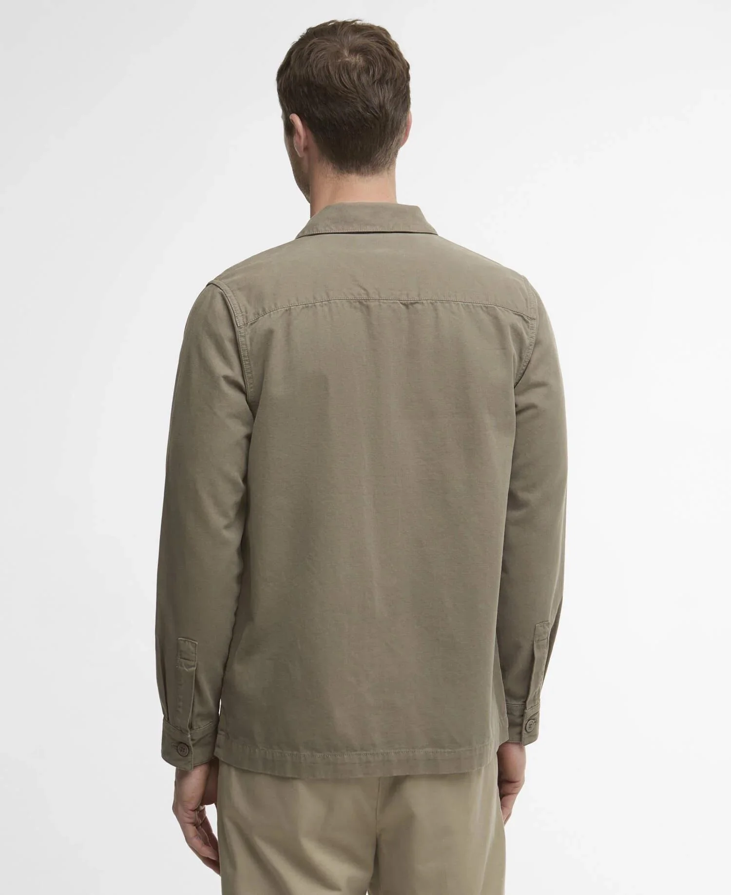 Barbour Washed Oversh  Smokey Olive - Image 4