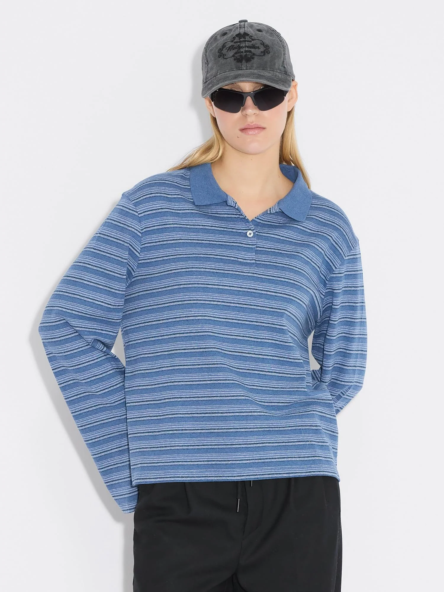 Sunny Polo  Blue Stripe - Image 4