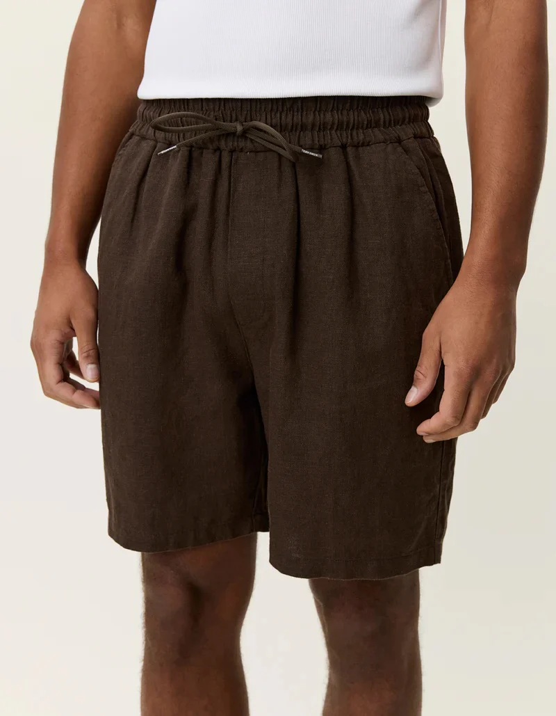 Otto Linen Shorts  Delicioso Brown - Image 4