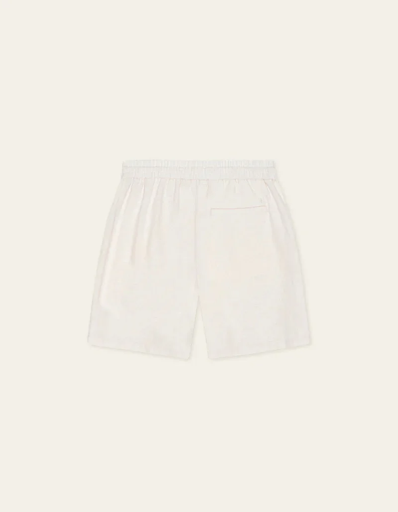 Otto Linen Shorts  Eggnog White - Image 2