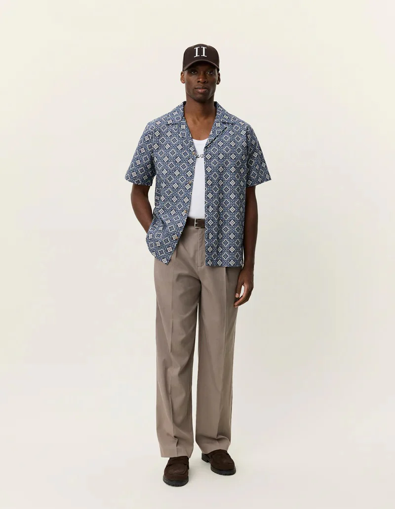 Lukas Arabesque AOP SS Shirt  Blue Fog - Image 4