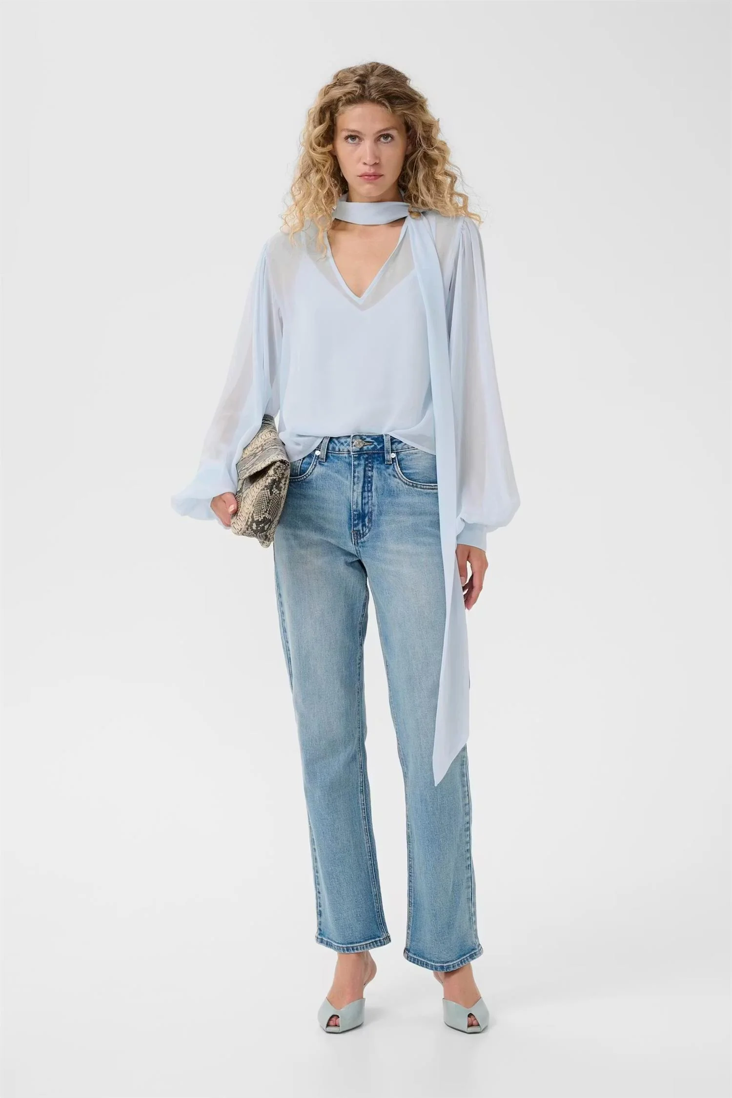 Zurina Blouse  Blue Finch - Image 2