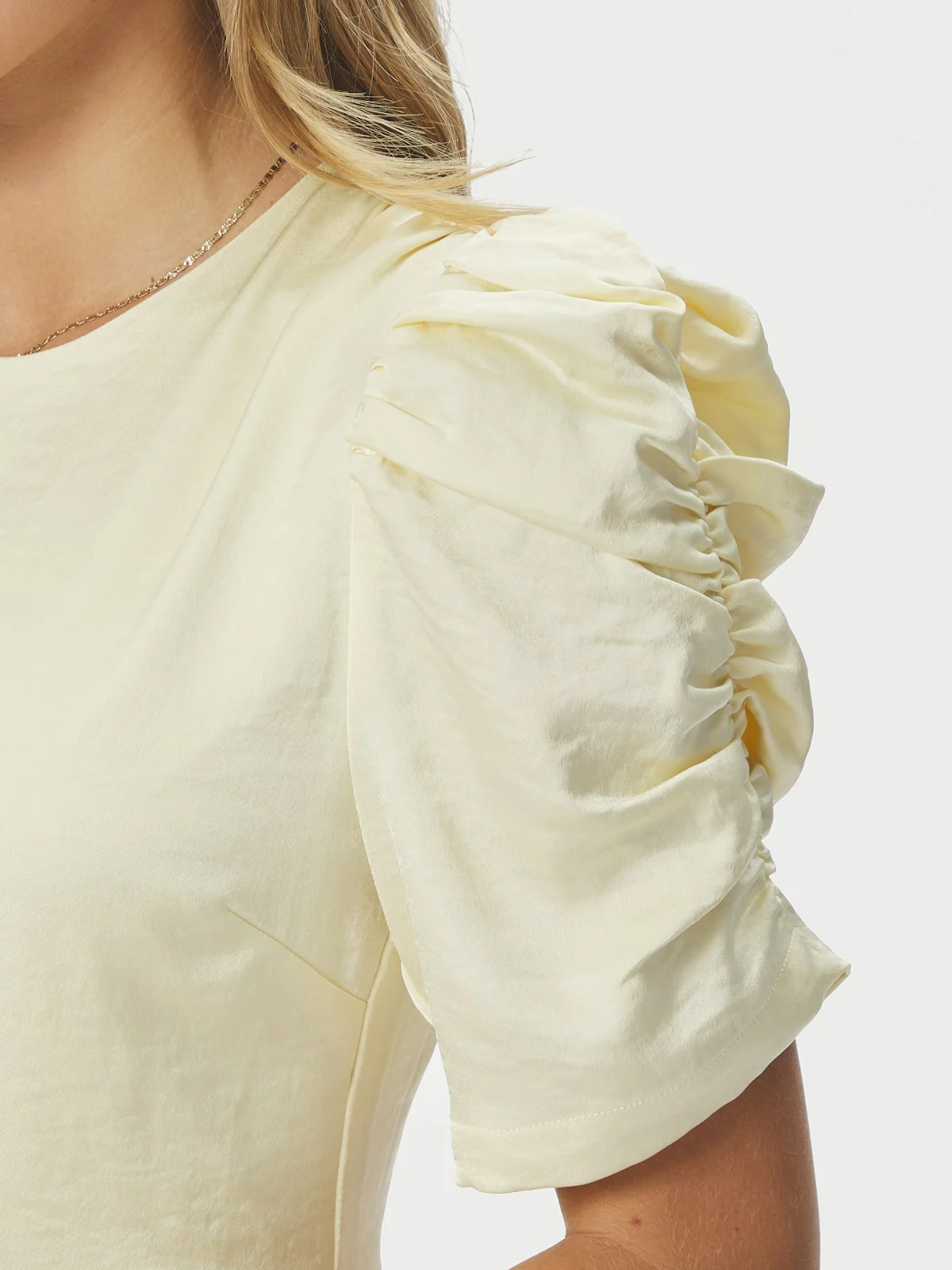 Benuti Solid Dress  Light Yellow - Image 3