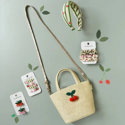 CHERRY KISS SCRUNCHIE SET - Image 3