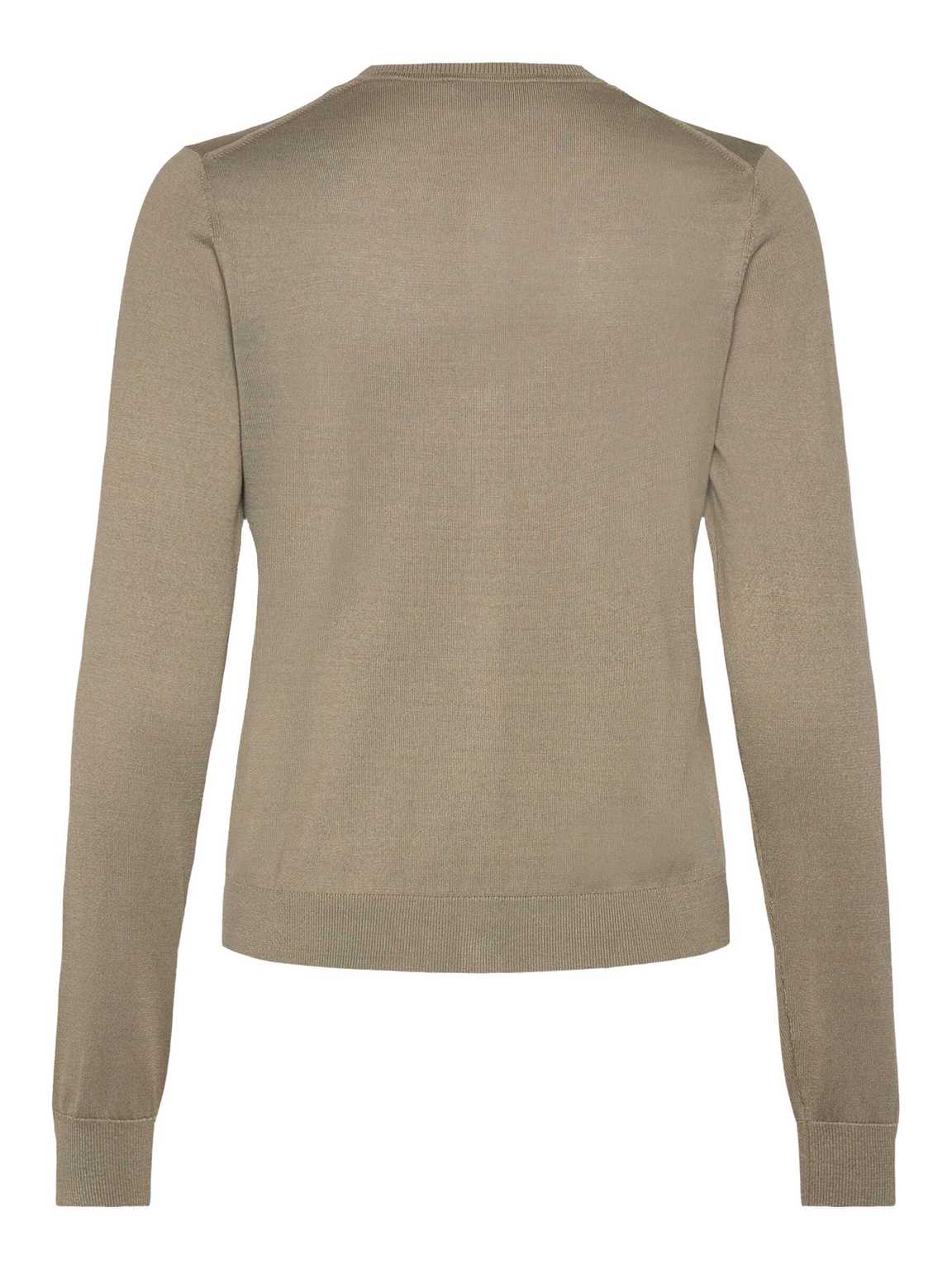 RWCapri Silk LS O-neck Cardigan  Dried Sage - Image 2