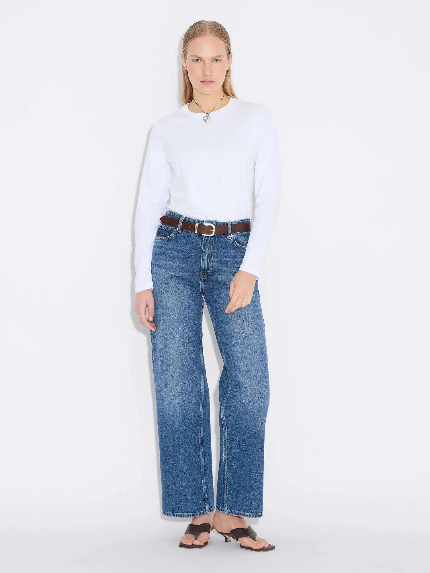 W Wide Jeans Blue - Image 4