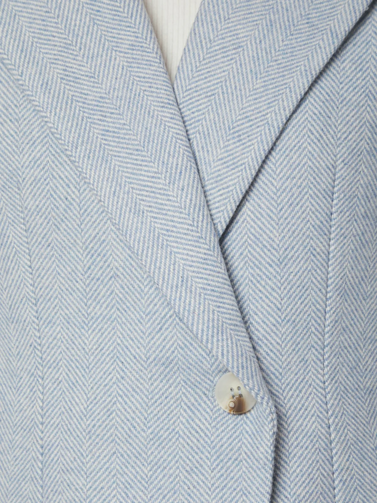 Bowie Herringbone S Blazer  Light Blue - Image 2