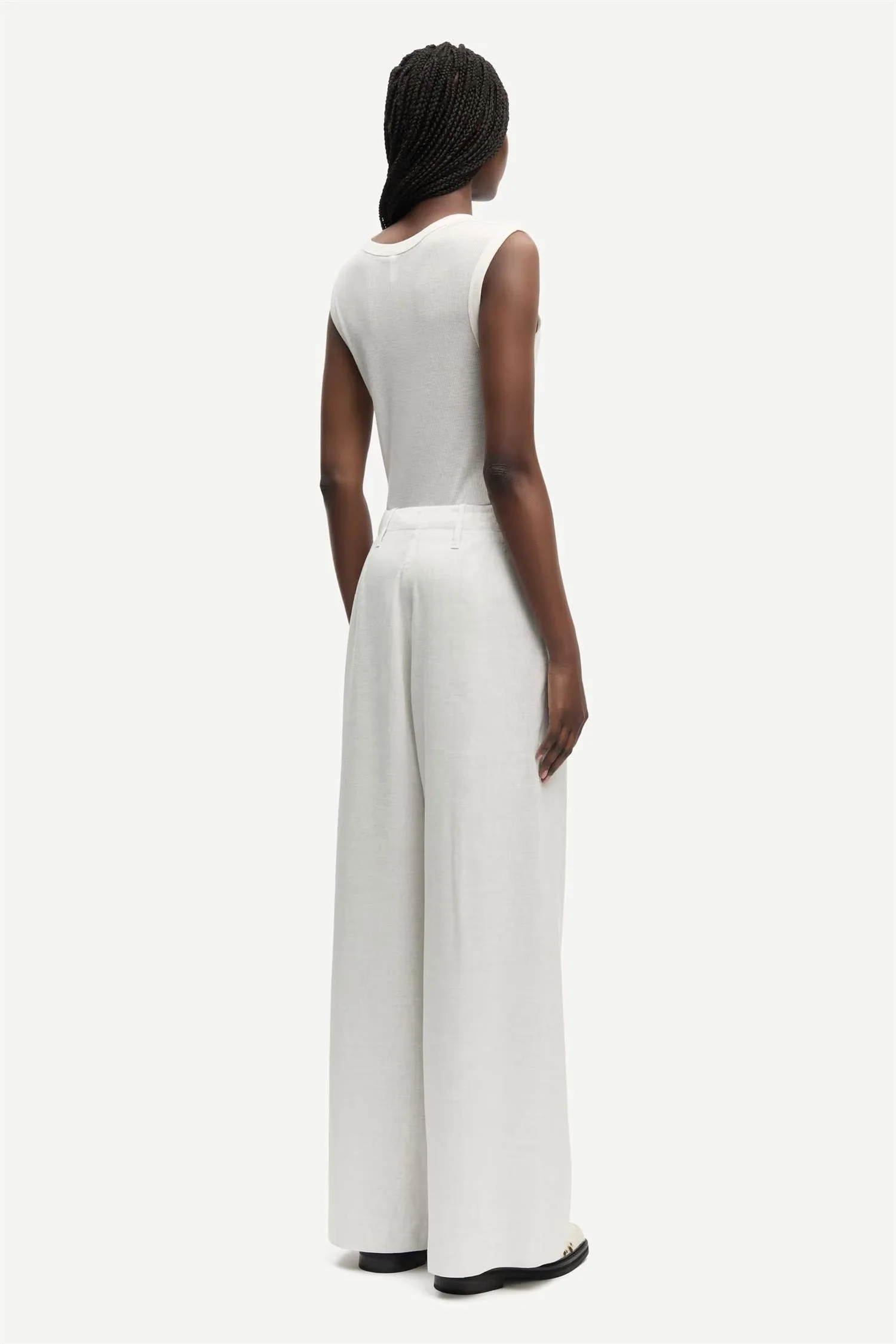 Saiben Trousers  Light Grey Mel. - Image 7