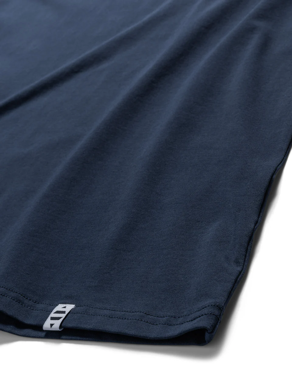 Organic Cotton Crew Tee  Navy - Image 2