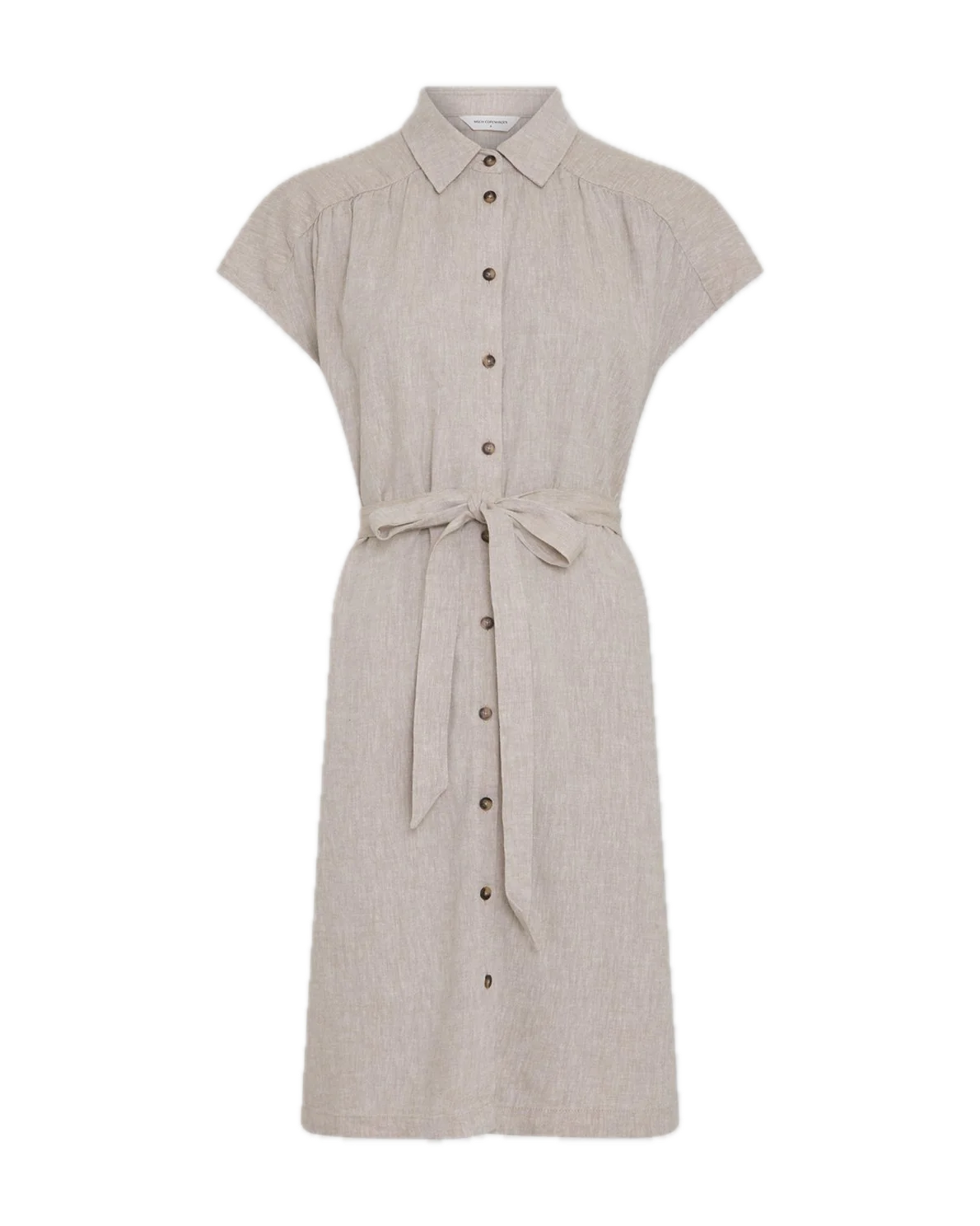 Mschviana Ginia Ss Shirt Dress  Beige