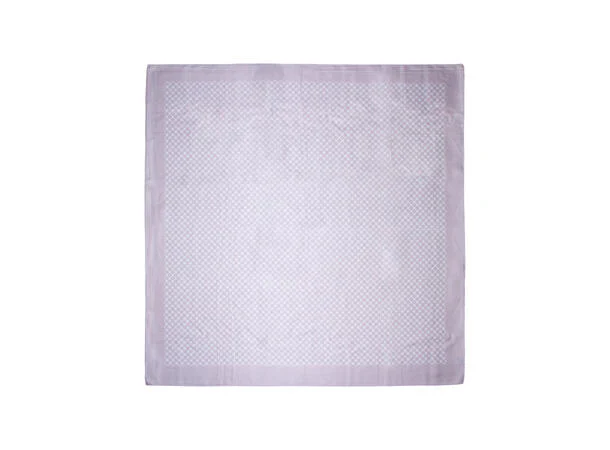 Skjerf m/mønster 90*90  Beige - Image 2