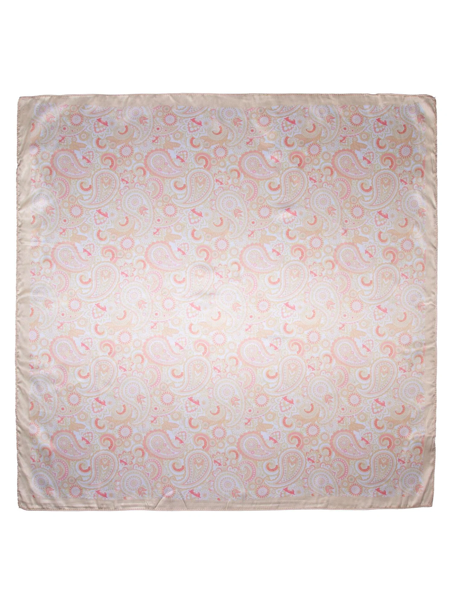 Skjerf paisley 70x70  Gul - Image 2