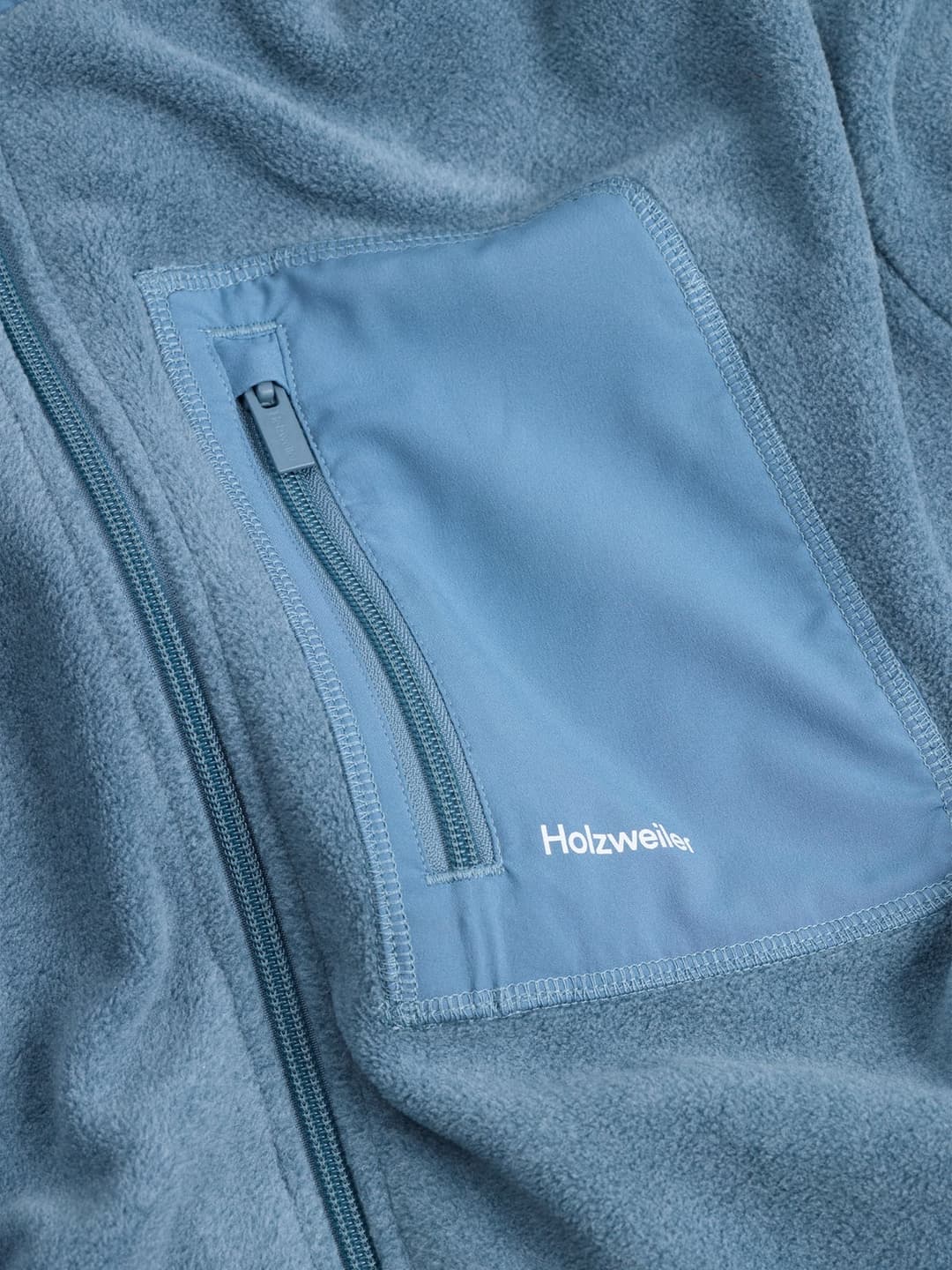 Regular Fleece Jacket  Dusty Blue - Image 4