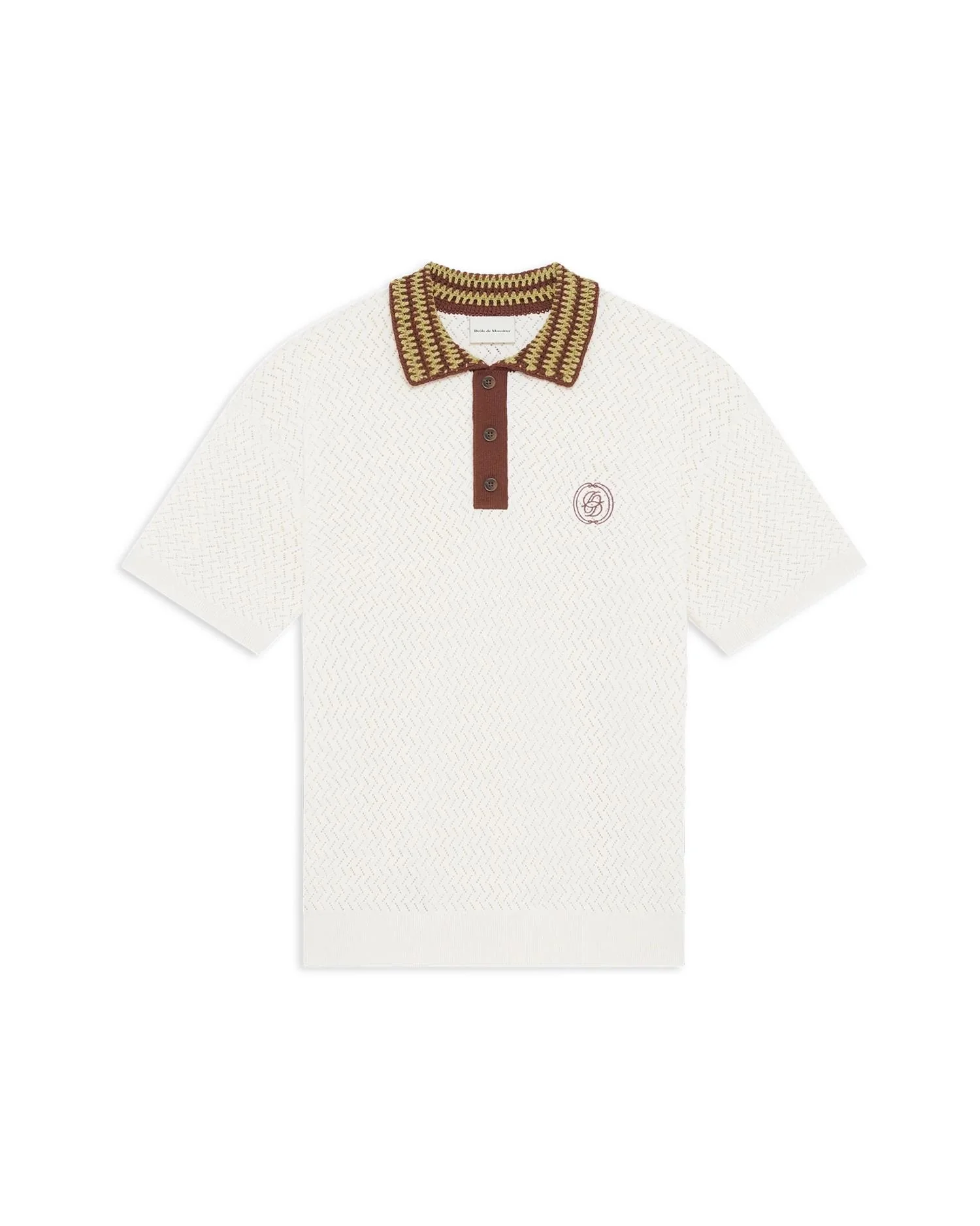 Polo Maille Ajouré D Mirior  Off White