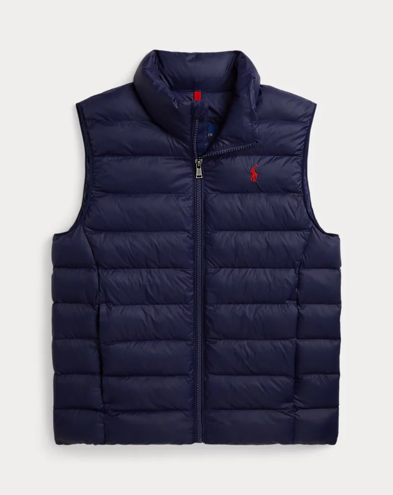 WOVEN-PUFFER-VEST  Navy