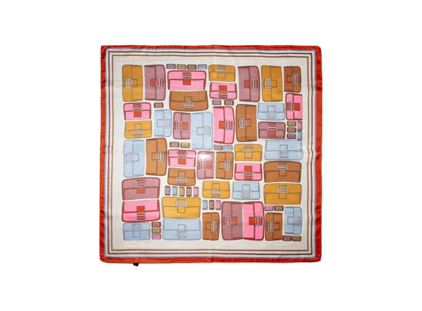 Skjerf 70x70 cm  Oransje - Image 2