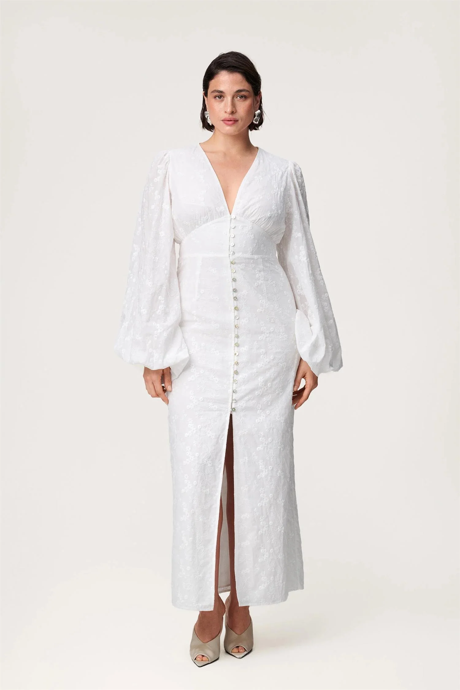 Positano Maxi dress White Embroidry - Image 5