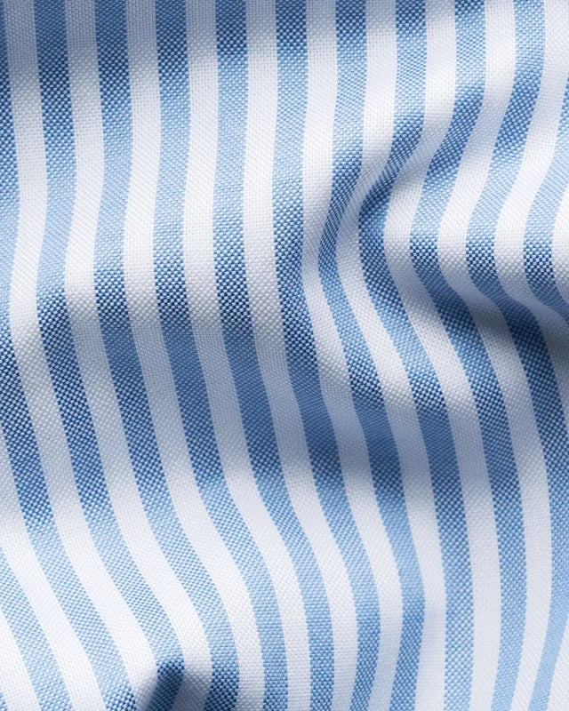 Striped signature Oxford Shirt, Contemporary  Lyseblå - Image 3