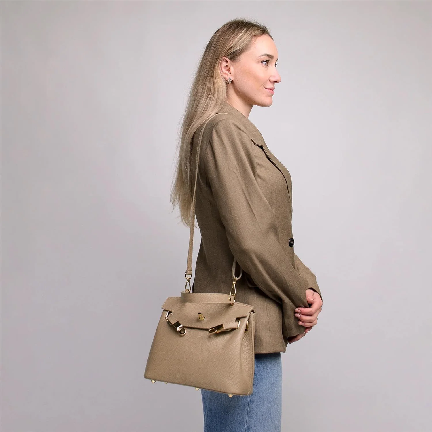 RIVOLI LEATHER  Light Taupe - Image 6