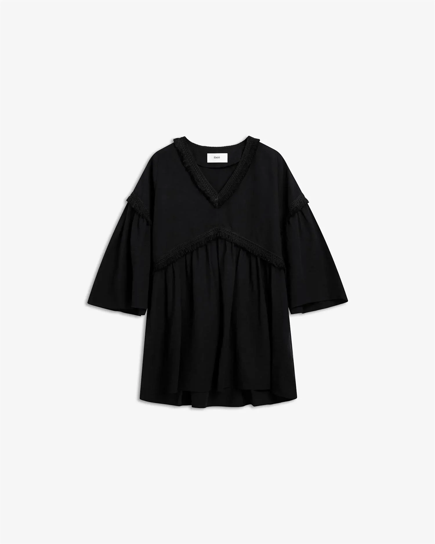 IBEN EDEN DRESS  Linen Black - Image 2