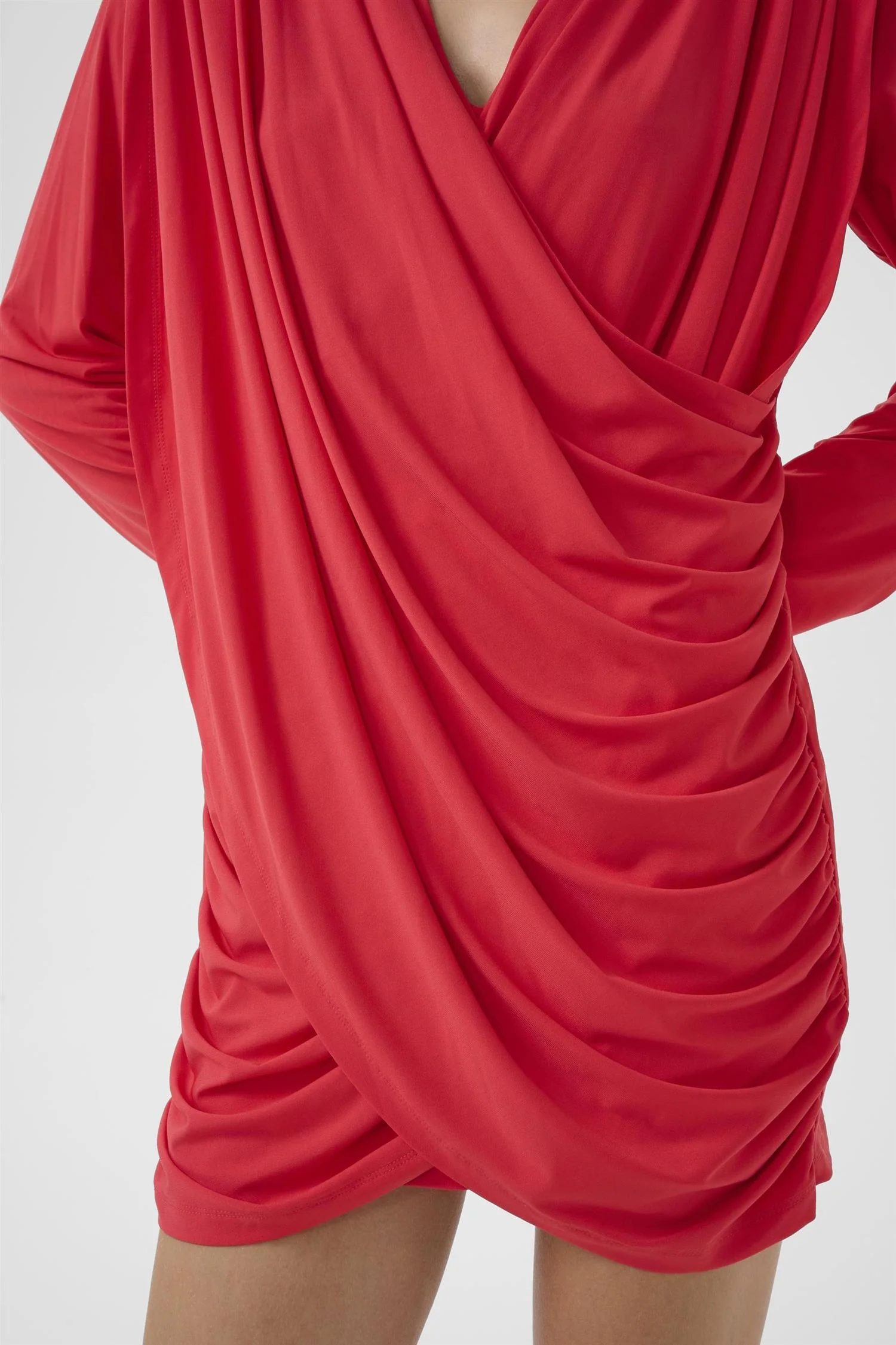 Kadie Short Dress  Tomato - Image 3